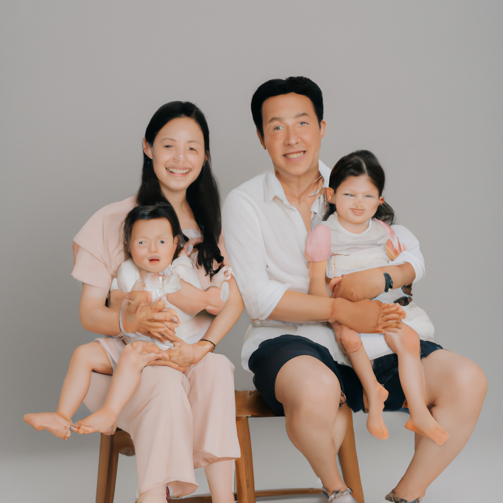 자연광으로 담은 스튜디오 가족사진, 따뜻한 미소와 뉴트럴 컬러