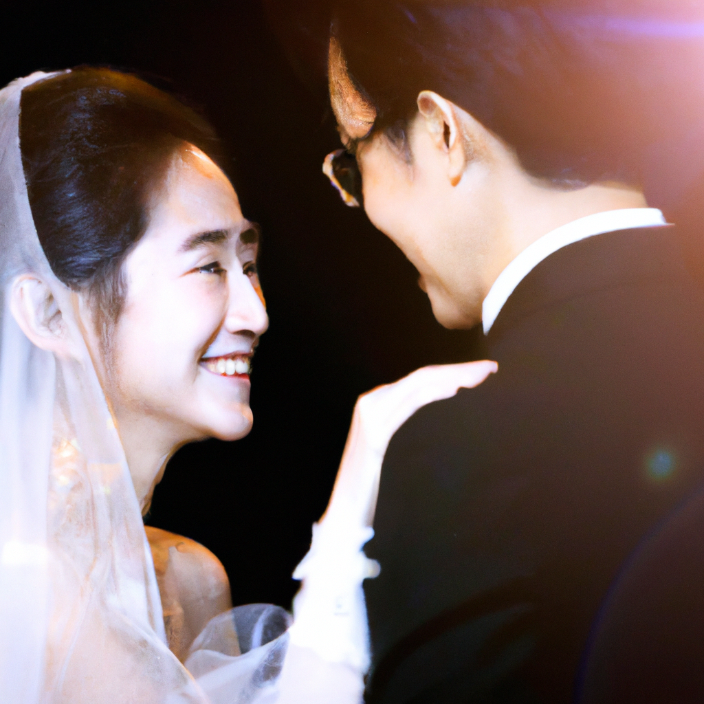 소프트 자연광 속 한국 웨딩 포트레이트, 미니멀 배경과 섬세한 피부톤